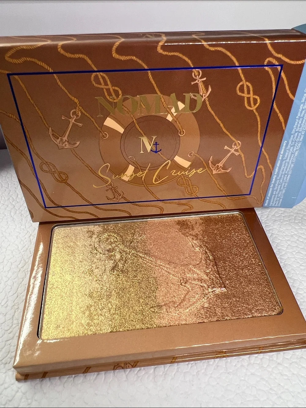 Nomad Cosmetics Sunrise Cruise Shimmer Highlighter Palette - Gradient Golden Glo